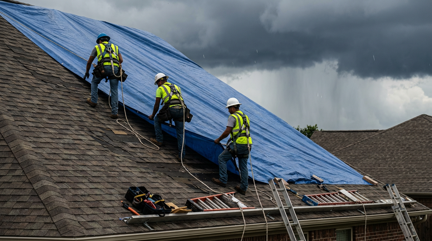 Emergency roof repair