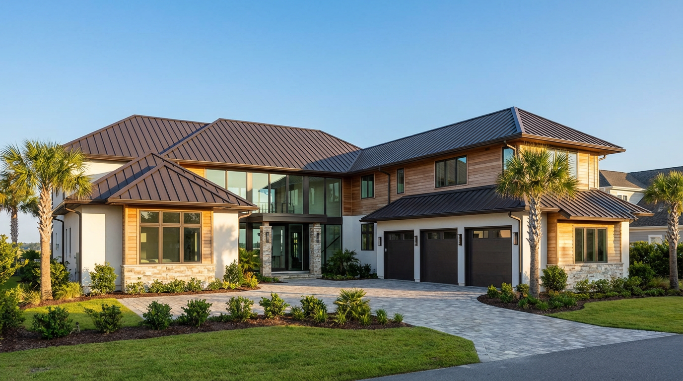 Metal roofing installation